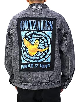 アパッチ リメイクデニムジャケット　再構築　NHL マイティダッグスワッペン Amazon | (What it isNt) ART BY MARK GONZALES デニム